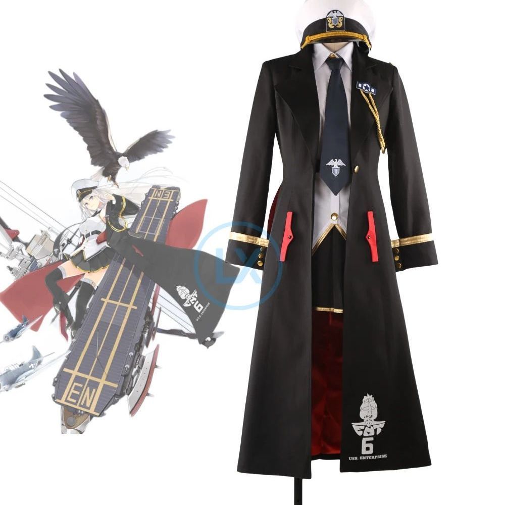 คอสเพลย์ * Sheng Linglong Aircraft Carrier B คอสเพลย์เครื่องแต่งกาย Azure Lane Enterprise