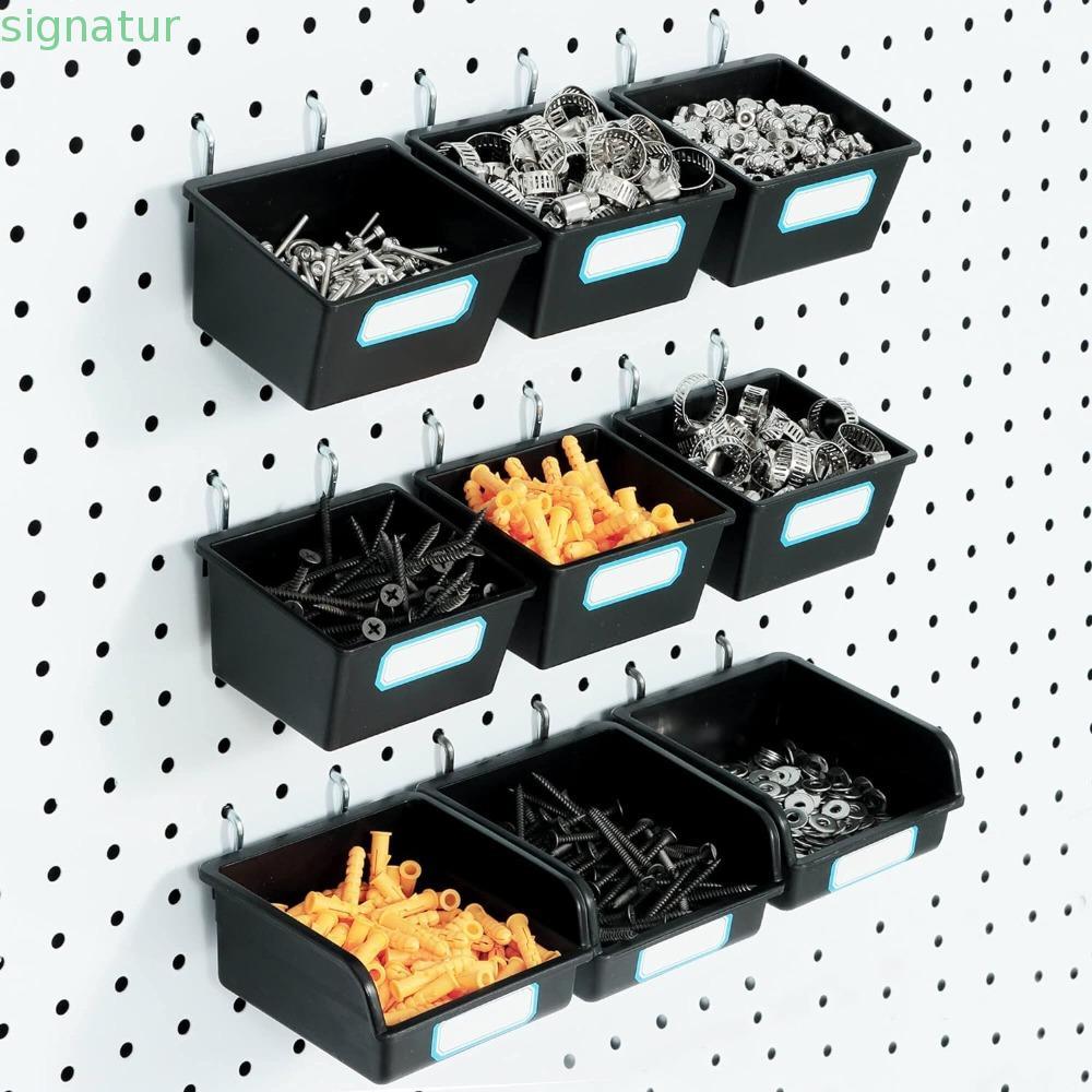 SIGNATURELUX ตะขอ Pegboard, PP Pegboard Bins, อุปกรณ์จัดระเบียบ
