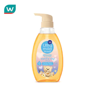 Ultra Mild อัลตร้ามายด์ บาย เบบี้มายด์ ชาวเวอร์ ออร์แกนิก เซรั่ม อิน บาธ วานิลลา สกาย 370 มล.