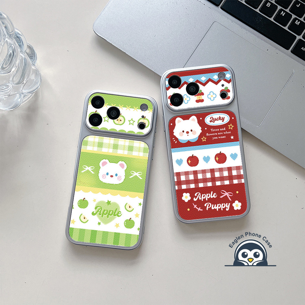 น่ารักสีเขียว Apple Bear เคสโทรศัพท์สําหรับ Realme N65 N63 N61 N55 N53 หมายเหตุ 80 70 70T 60 60X 50 