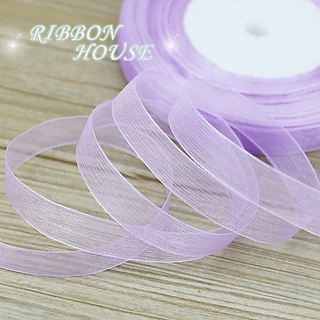 12 มม. (50 หลา/ม้วน) ริบบิ้นออร์แกนซ่า ขายส่งห่อของขวัญตกแต่งริบบิ้นคริสต์มาส