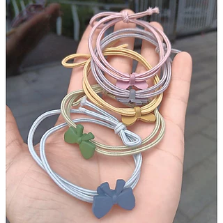 ยางรัดผม ยางรัดผมเกาหลี เส้นละ 1 บาท (คละสี)