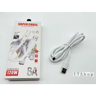 สายชาร์จ 6A สายชาร์จสำหรับโทรศัพท์ทุกรุ่น USB-IP/Micro/ Type C ของแท้ 100% Quick Charge 120W