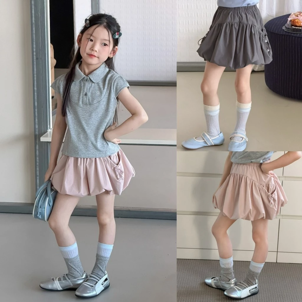 PRETTY BABY กระโปรงเด็ก กระโปรงสั้น เนื้อผ้าร่ม ผ้ากัน UPF50+ (2332)