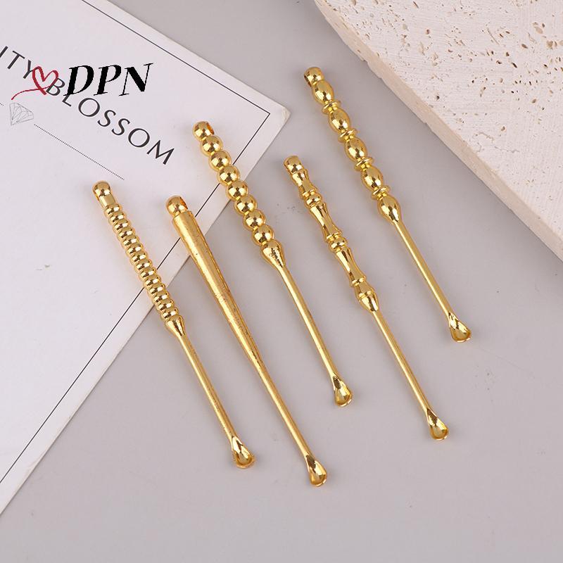 [SWTD] Ear Pi Ear Curette Cleaner กําจัดขี้หูเครื่องมือทําความสะอาดช้อนหูทองเหลืองทําความสะอาดหูแบบพ