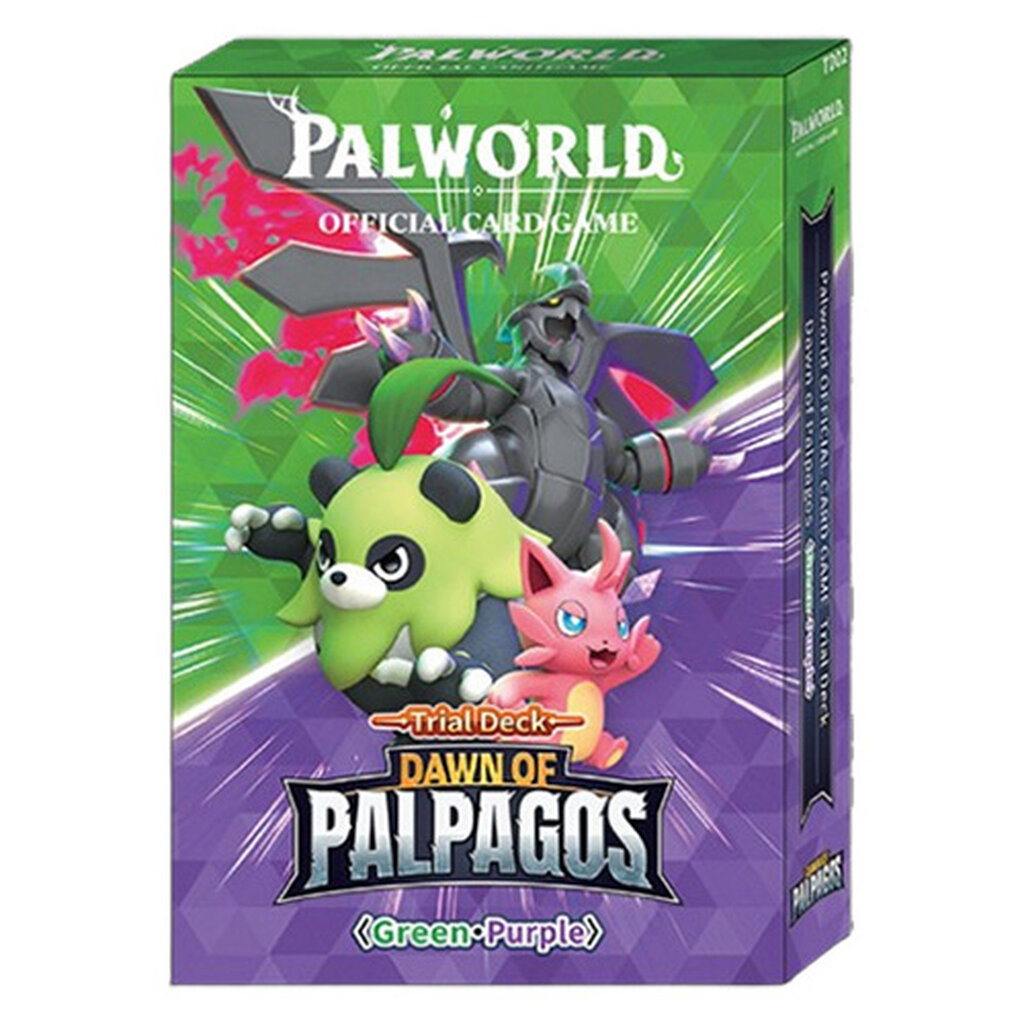 Bushiroad Palworld Card Game Trial Deck TD02 Dawn of Palpagos Green Purple 1st Edition 8885021122861 (การ์ด)