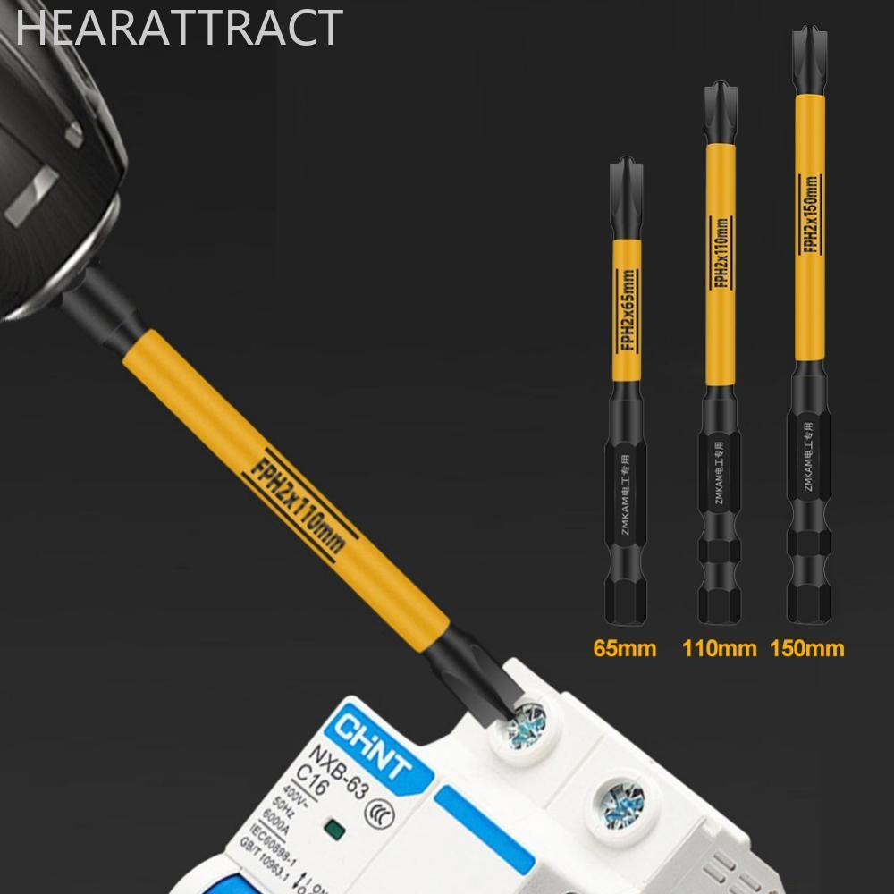 HEARATTRACT FPH2 ช่างไฟฟ้าไขควงบิตแม่เหล็กสว่านกระแทกไฟฟ้า Nut Driver Bit สําหรับ Circuit Breaker 65