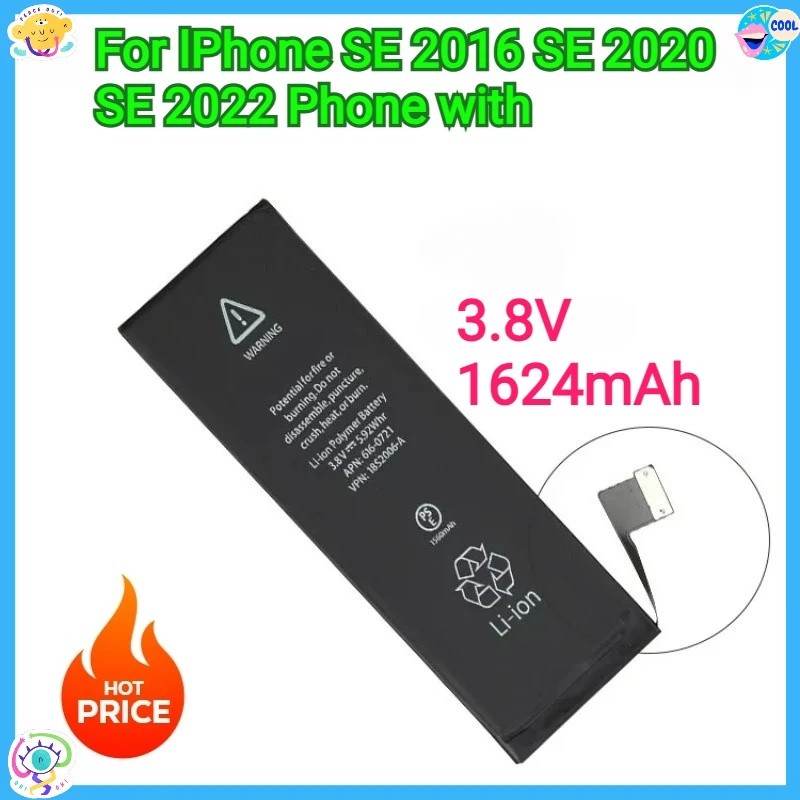 ใหม่แบตเตอรี่ทดแทนคุณภาพสูงเป็นศูนย์สําหรับโทรศัพท์ IPhone SE 2016 SE 2020 SE 2022