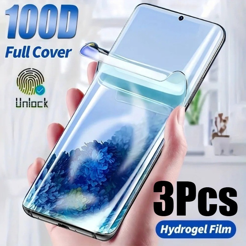 3 ชิ้น Frosted Hydrogel ฟิล์มสําหรับ Realme 9 9i 10 10s 11x 12 12 + 12x Pro Plus Global Lite 4G 5G ระเบิด HD Clear Soft ฟิล์ม Matte และ Blue ป้องกันหน้าจอด้านหน้า