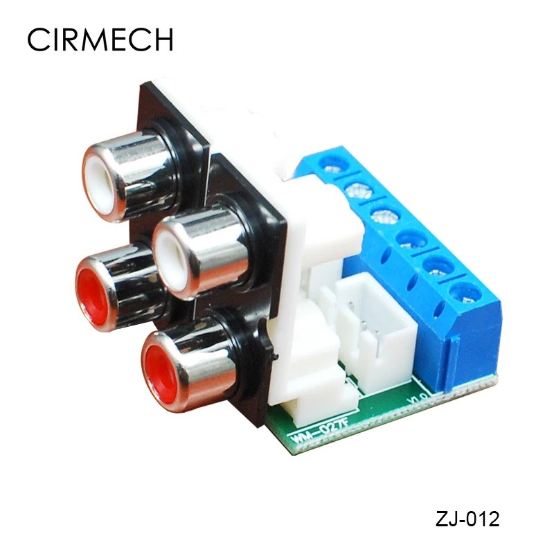 FZ CIRMECH สี่ช่อง RCA เป็นคู่ 3pin 2.54 Connector 3pin 5.08 Connector สําหรับระบบเสียงสเตอริโอหรือเ