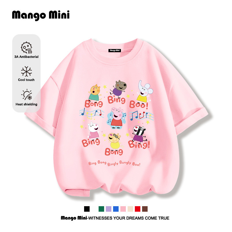 เสื้อยืดเด็ก เป๊ปป้า พิก Peppa Pig เสื้อยืดแขนสั้นเด็กลายการ์ตูนน่ารัก ใส่สบาย ไม่หด 2026ใหม่ (ส่งเร็ว จัดส่งจากไทย)