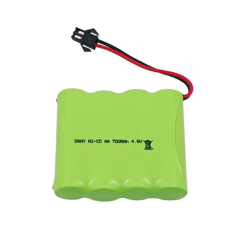 เบอร์ 5 NiCd Battery Pack 4.8V 700mAh SM-2P Connector Battery Pack ของเล่นไฟฟ้าแบบชาร์จไฟได้