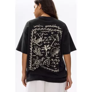 H&M(เอชแอนด์เอ็ม) เสื้อยืดโอเวอร์ไซส์ลายพิมพ์ขนาดใหญ่ ผู้หญิง 1314592_4