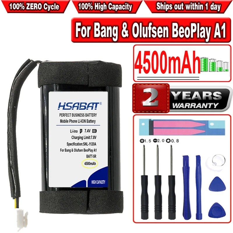 HSABAT 4500mAh PA-BO01 แบตเตอรี่สําหรับ Bang & Olufsen BeoPlay A1 , B&O BeoPlay P6 CA18 C129D3
