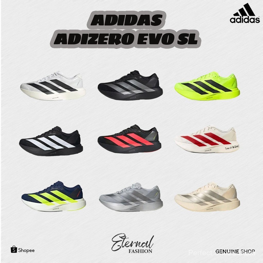️Adizero Evo SL ของแท้ 100%(JH6208/JP7147/JP7149/JR3419/JR5840)รองเท้าวิ่งชายและหญิงรองเท้ากีฬา[รอสต