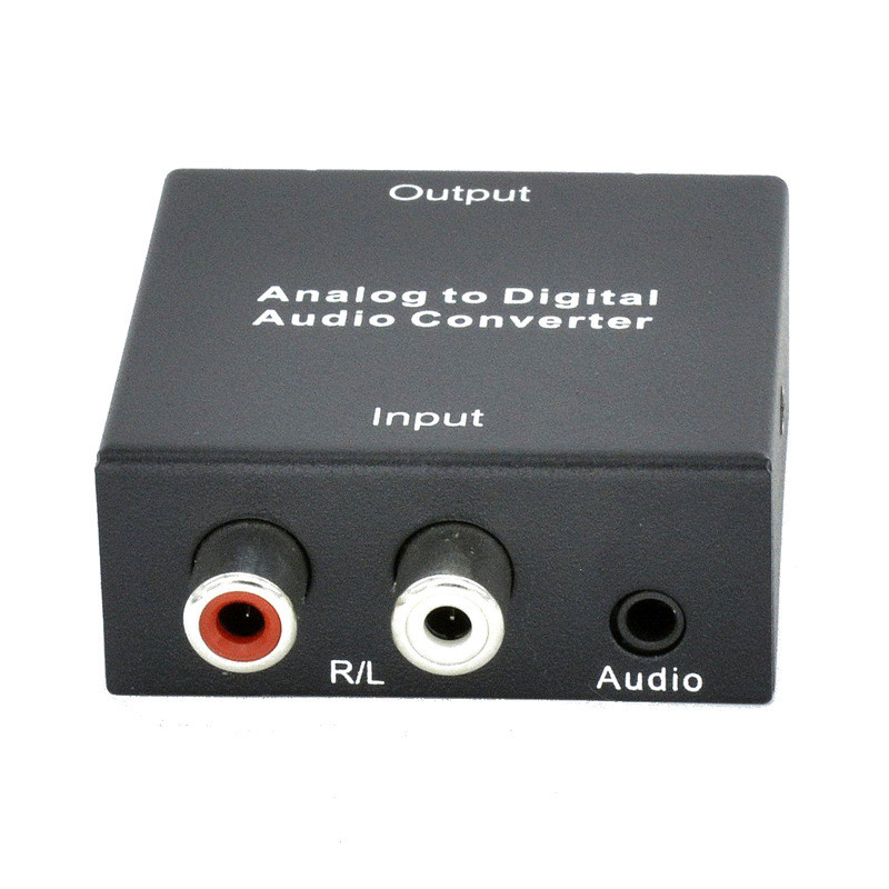 Analog to Digital Optical Fiber Coaxial Audio Cable Converter Analog Audio RCA to SPDIF Digital Opti