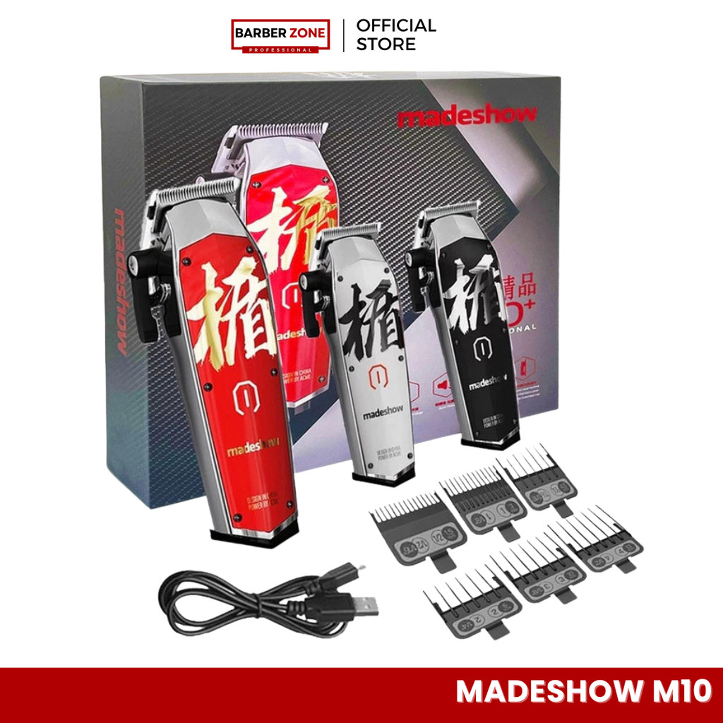 ปัตตาเลี่ยน ตัดผม Madeshow M10+  ฟันตัด เสียงเงียบ พร้อมใช้งาน