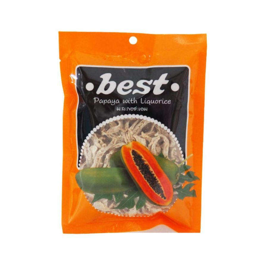 เบสท์ มะละกอชะเอม Best Papaya with Liquorice 40g.