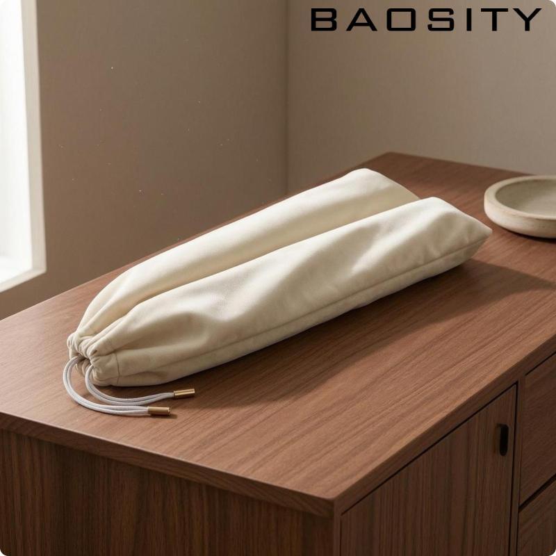 [Baosity] Mahjong Rack Pouch Scratchshielded Mahjong Rack Storage Bag Metal Cord Tips Velvet Drawstr