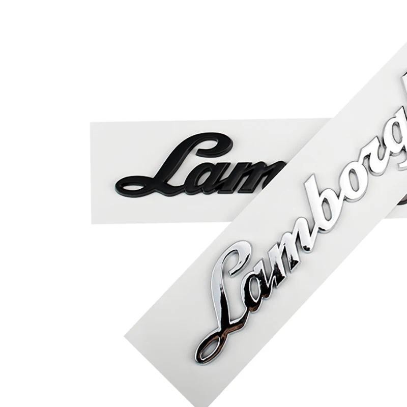 รถ ABS ด้านหลังคําตัวอักษรโลโก้ป้ายสัญลักษณ์ Decals สติกเกอร์สําหรับ Lamborghini LP570 LP610 Urus LP