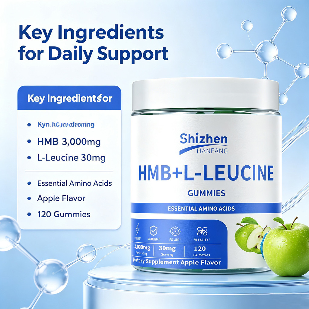 พร้อมสต็อก จัดส่งรวดเร็ว ขายร้อน Leucine Gummies Leucine Gummies โรงงานแหล่ง OEM OEM26560728