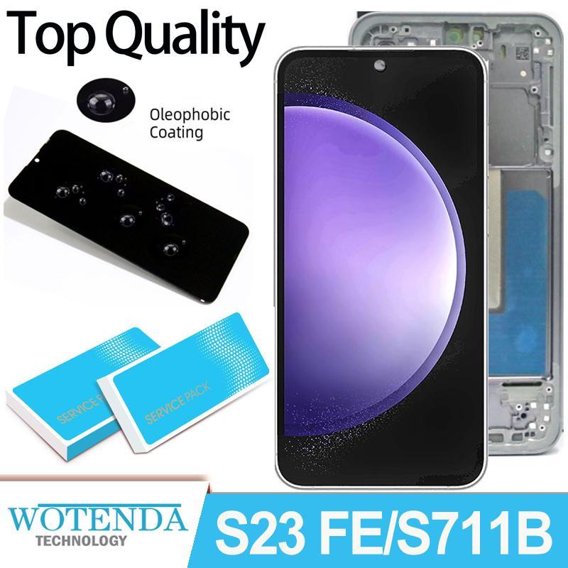 6.4 แบบไดนามิก AMOLED สําหรับ Samsung S23 FE 5G LCD S711B S711B/DS S711U S711W หน้าจอสัมผัส Ditigiti