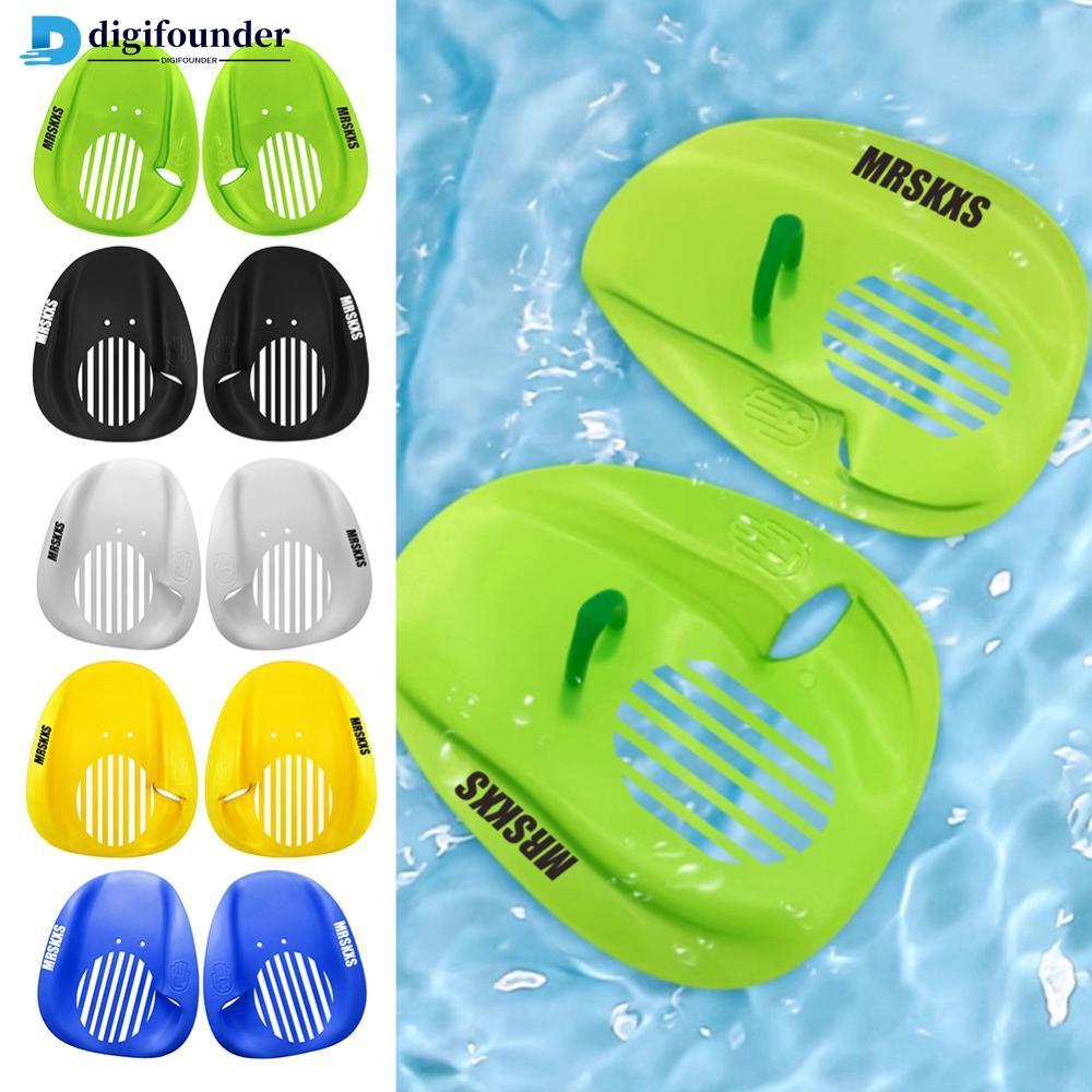 DIGIFOUNDER 1 คู่ว่ายน้ํา Hand Paddles Stroke Training Posture Correction Hand Fins เริ่มต้นว่ายน้ํา