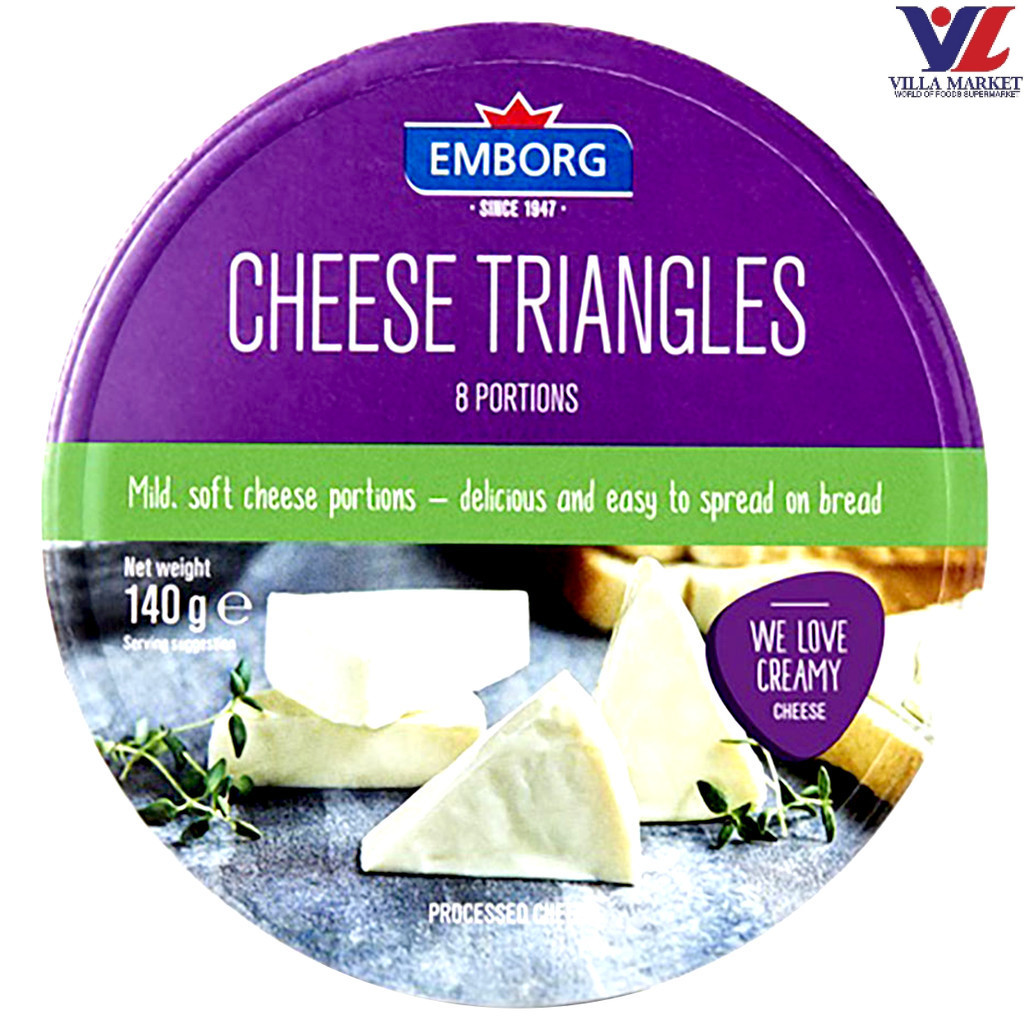Emborg Cheese Triangles Emborg ชีสสามเหลี่ยม 140G