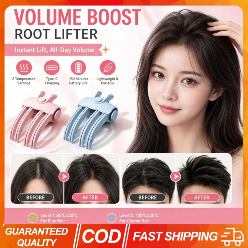 ไร้สายไฟฟ้าอุ่นผม Root Fluffy คลิป High-Top Volumizing กิ๊บติดผมแบบพกพา Root Lifter Styler USB ชาร์จสําหรับ Fine และหนา Volumizing จัดแต่งทรงผมเครื่องมือ