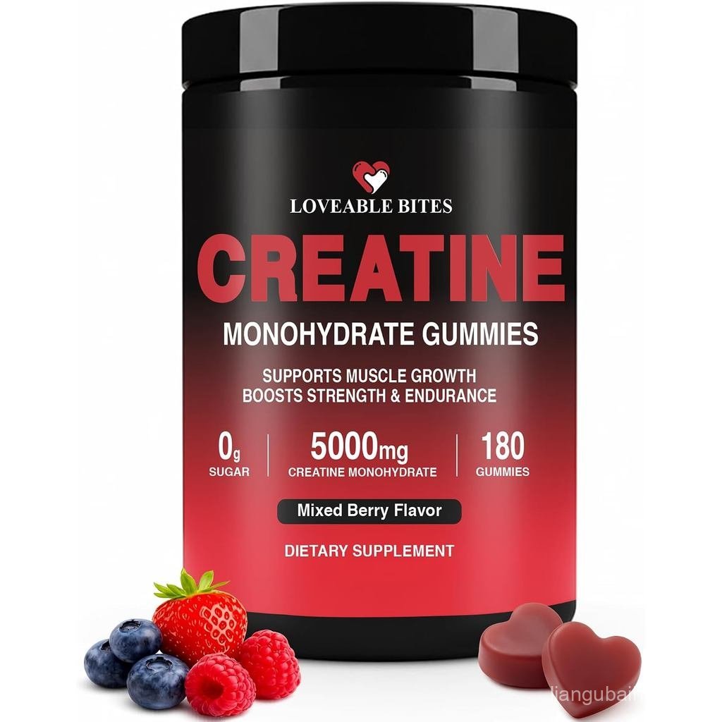 Creatine Monohydrate 5g Sugar Creatine Gummy 180 นับ