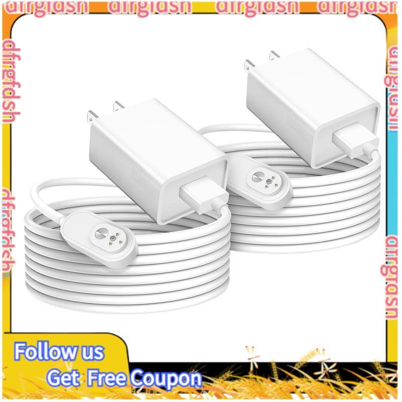D&FFor Pro 5S 2K, Pro 4,Pro 3, Ultra 2 Security Cam สายชาร์จกล้อง- สายแม่เหล็ก USB พร้อมอะแดปเตอร์ไฟ