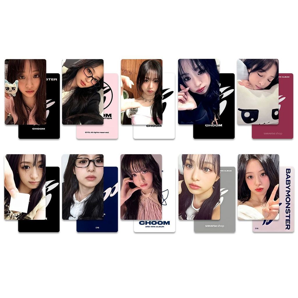 BABYMONSTER BABYMONSTER Zheng Yaxian AHYEON สินค้า Photocard CHOOM Bonus Card BM อัลบั้ม Photocard 8