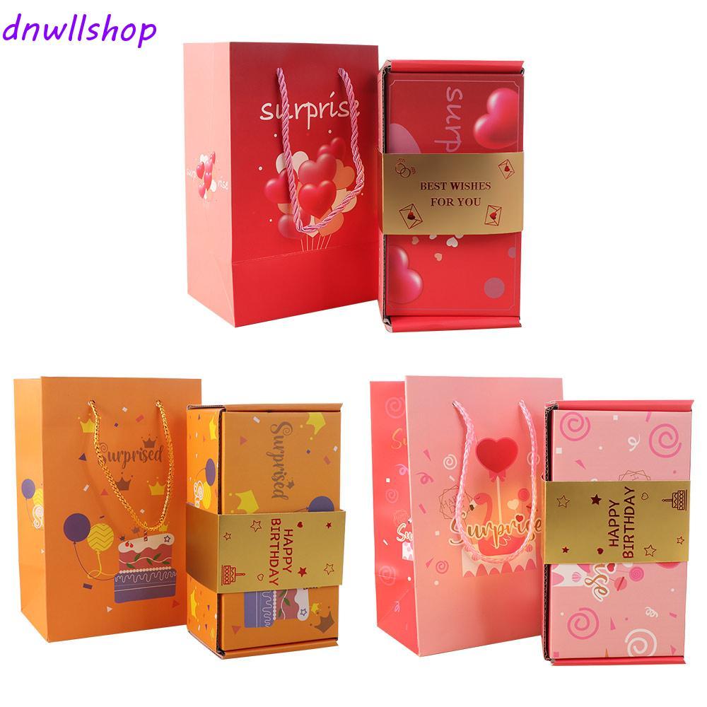 DNWLSHOP Surprise Bounce Box, Pop Up Surprise Fun Cash Explosion Gift Box, New Gift Box Paper Luxury