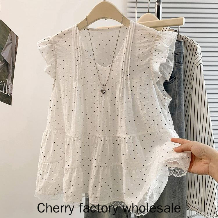 แฟชั่นเสื้อผ้าผู้หญิงสไตล์ใหม่สไตล์เกาหลีฤดูร้อนสไตล์ใหม่แฟชั่นการออกแบบความรู้สึกเย็นทุกการแข่งขันแขนกุดเสื้อคอวีแสงหรูหรา ผอมลง ดูด้านบนผู้หญิงเสื้อผ้ายอดพิ