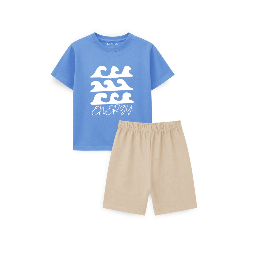 AIIZ (เอ ทู แซด) - AIIZ ชุดเซตเด็กผู้ชายเสื้อยืดคอกลมและกางเกงขาสั้น AIIZ Boy's 2-Piece T-Shirt and Shorts Set