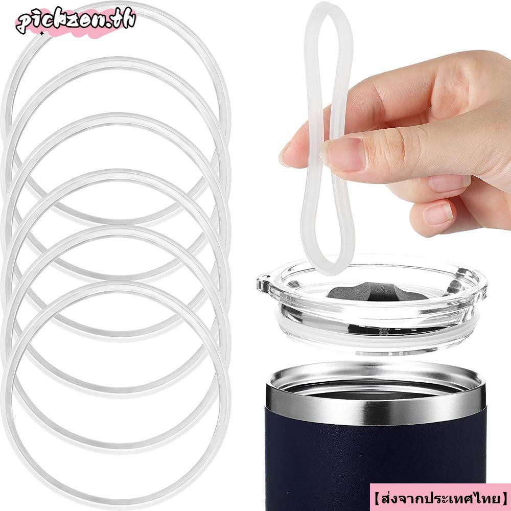 จัดส่งจากประเทศไทยPICKZEN 1/4pcs แหวนซีลขวดน้ํา,ซิลิโคน Great Sealing Effect ปะเก็นฝาปิดแก้วน้ํา,กันน้ํา 16oz & 20oz Travel Mug Cup ปะเก็นป้องกันการรั่ว