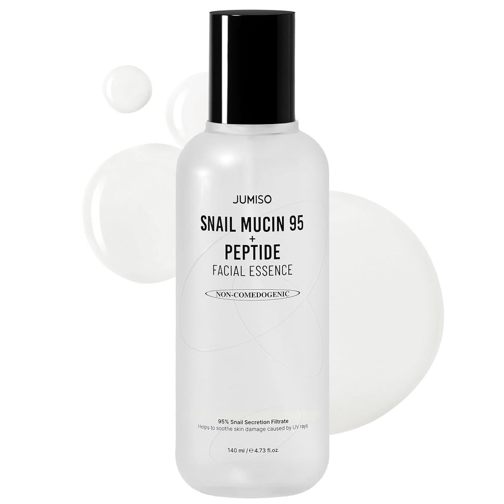 JUMISO Snail Mucin 95% + 5 Peptide Essence, เซรั่มหน้าเกาหลี, 4.73 fl oz | หอยทาก 95% มูซิน + 5 เปปไ