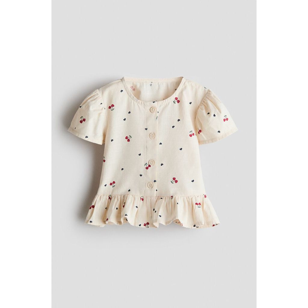 H&M(เอชแอนด์เอ็ม) เสื้อบังเหียนผ้าฝ้ายแขนสั้น เด็กทารก 1297823_3
