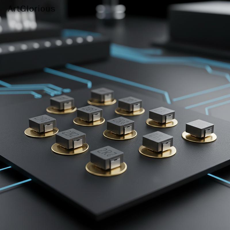Art 50 ชิ้น 1uH 2.2uH 4.7uH SMD Inductor High Current แบบบูรณาการแม่พิมพ์สําหรับการออกแบบวงจรแบบพกพา
