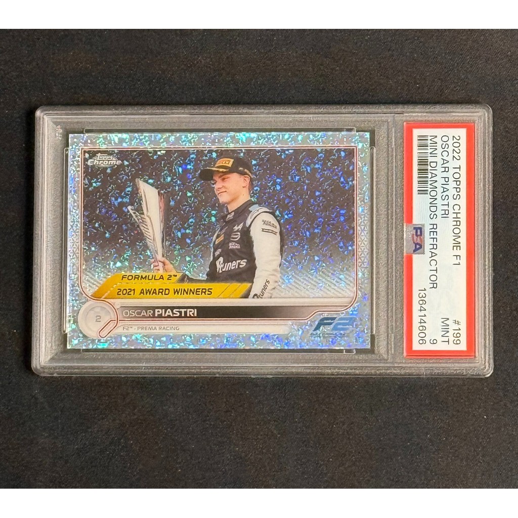 2022 Topps F1 Piasteli 299 เพชรถักส่วนลดที่สวยงามที่สุด Refrection f2 Championship McKarlane Fleet P