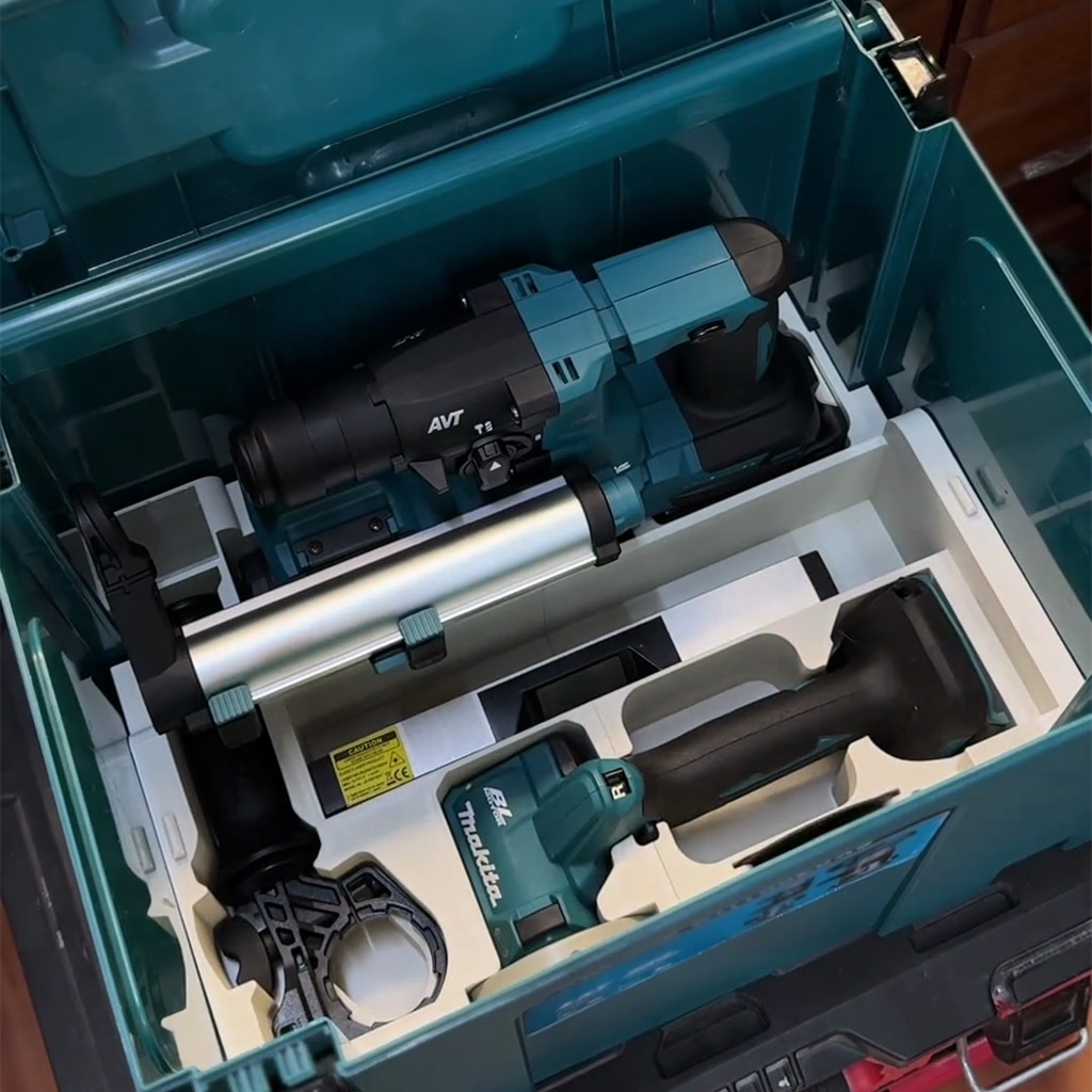 【ซับในพิมพ์ 3D】เข้ากันได้กับกล่องเครื่องมือ Makita รุ่นที่ 4 จัดเก็บสว่านโรตารี่ DHR183 + เลื่อย DMC