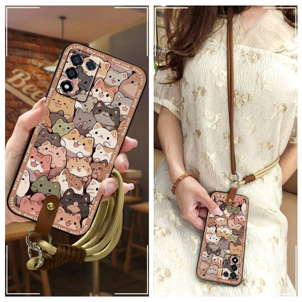 Full wrapเคสโทรศัพท์การ์ตูนสําหรับOPPO K9S/Realme Q3S/Q3T/K10 Vitality Edition TPUแนวทแยงAnti-KNOCKน