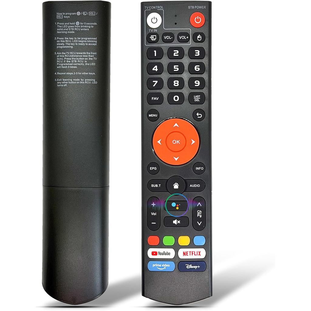 ใหม่ V3 Plus Voice Remote Control Replacement - เข้ากันได้กับ vSeeBox V3 Pro และ V3 Plus, Smart Blue