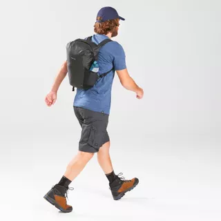 Decathlon Waterproof Foldable Backpack 20L - Travel เป้สะพายหลังกันละอองน้ำแบบพับได้ขนาด 20 ลิตรรุ่น Travel - Black
