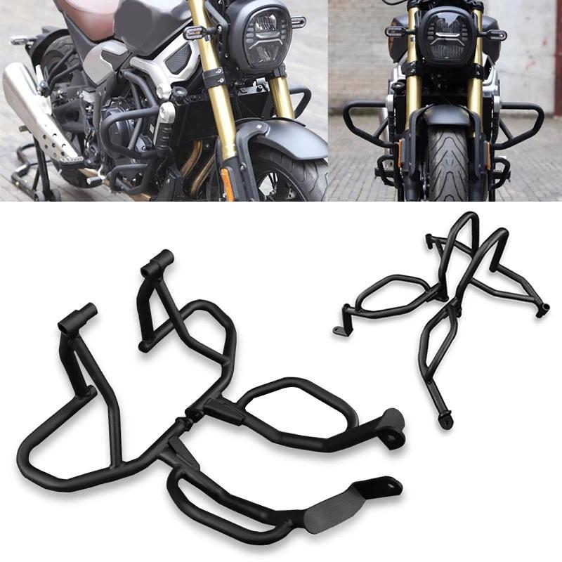 B500/AC สําหรับ Loncin VOGE 500 AC 500-AC รถจักรยานยนต์ Crash Bar สยาม Engine Guard Protector กันชน 