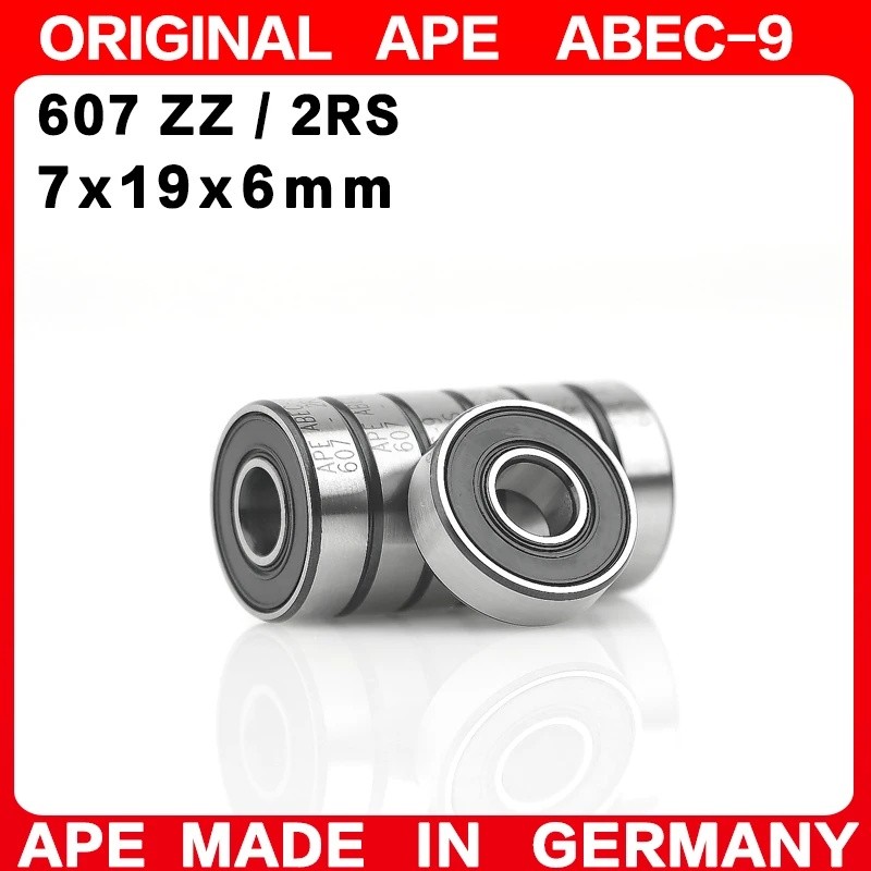 10-100PCS เยอรมนี ABEC-9 แบริ่ง 607 ZZ 2RS 7*19*6 มม. 607-2RS 607ZZ Z RS LB LU - 2Z Miniature Precis