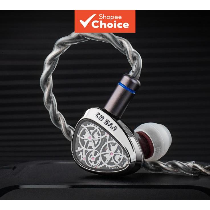 KBEAR TB PRO หูฟังหูฟัง IEMs 10 มม.Pu +แอบโดมไดนามิกไดร์เวอร์ HiFi Monitor หูฟังความละเอียดสูง Musicians ชุดหูฟังเพลงใช้ทุกวัน