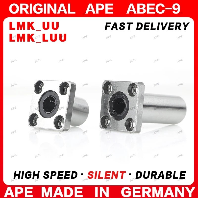 2-4PCS LMK25UU LMK25LUU 25mm LMK25 UU LUU ABEC-9 Precision Linear Motion Bushing Double Seal Bearing