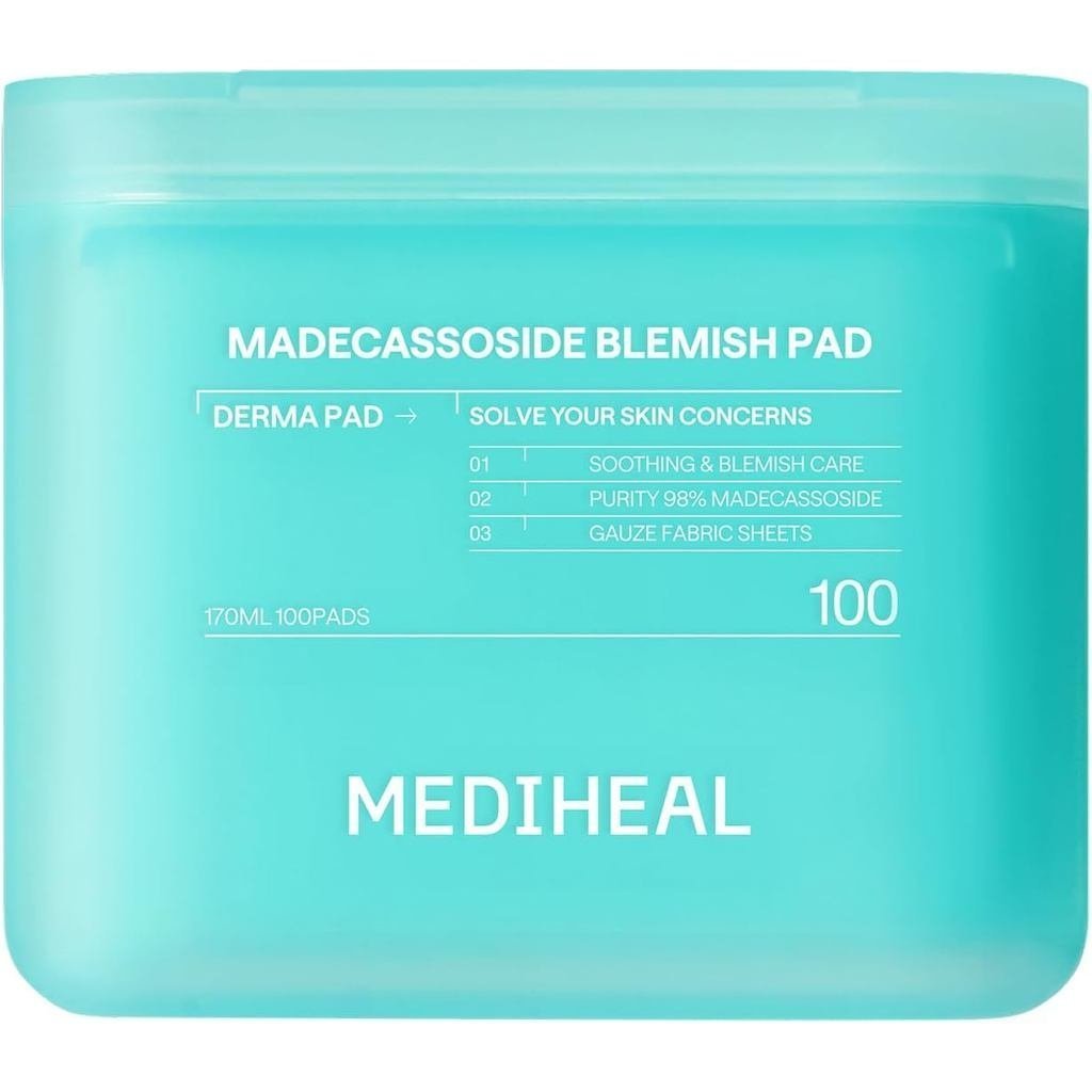 MEDIHEALTonerPads100Count-MadecassosideBlemishCareTonerPadwithCentellaAsia-ImprovesUnevenTone&Deepti