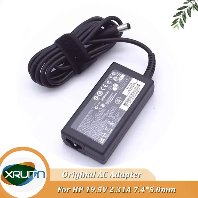 เครื่องชาร์จอะแดปเตอร์แล็ปท็อป 19.5V 2.31A ของแท้สําหรับ HP HSTNN-DA35 696607-003 696694-001 744481-